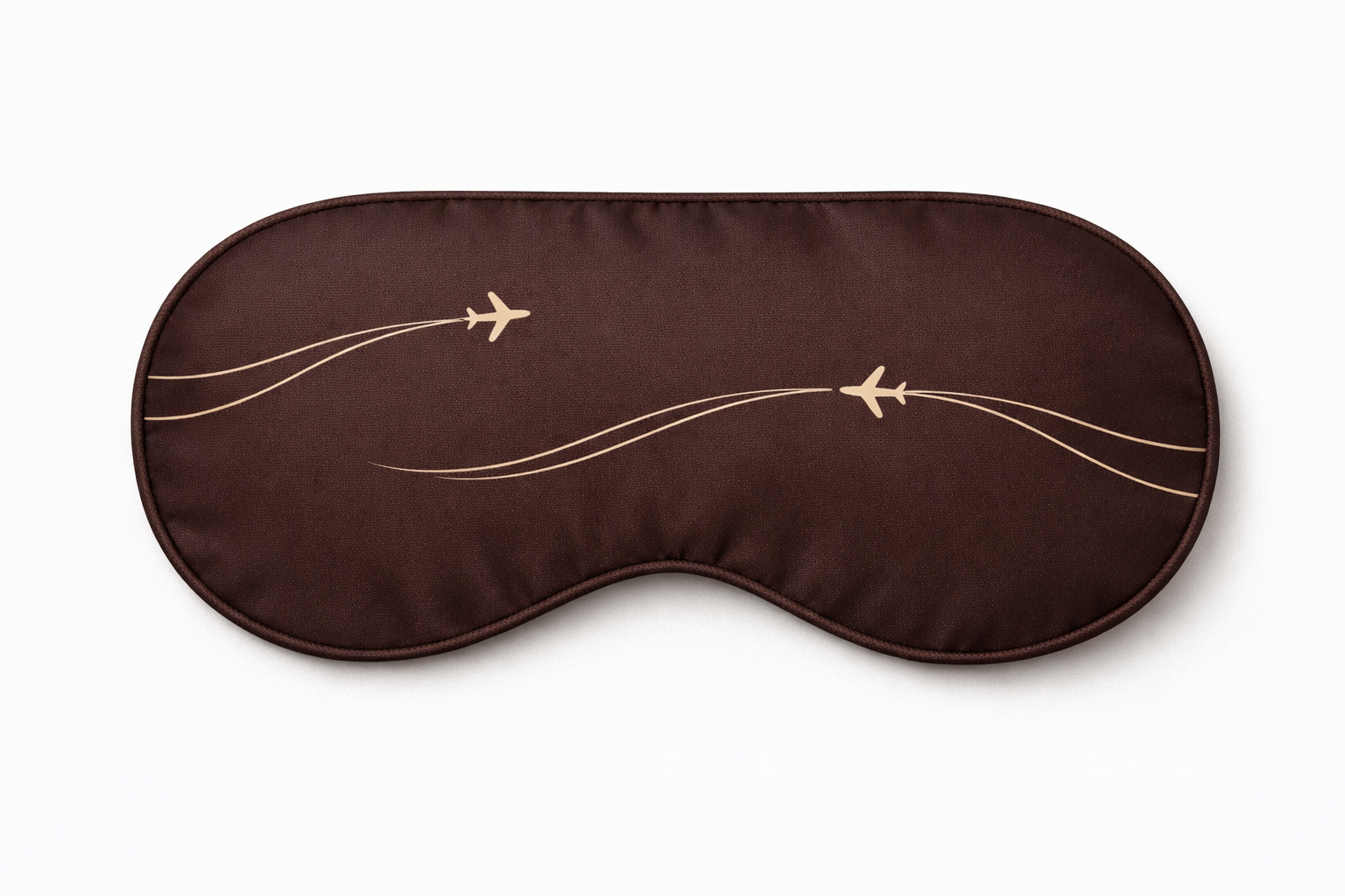 Silk Eye Mask — Chocolate Brown