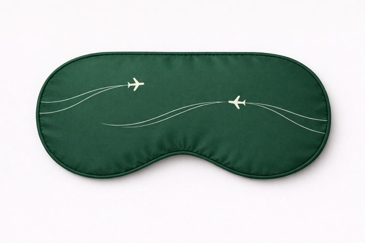 Silk Eye Mask — Emerald Green